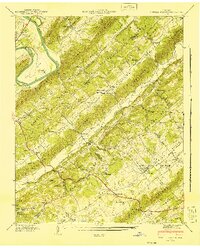 Powell Station 1941 topographic map thumbnail