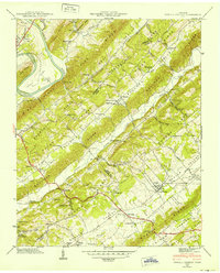 Powell Station 1941 topographic map thumbnail