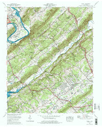 Powell 1976 topographic map thumbnail