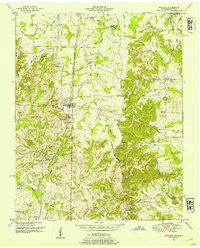 Puryear 1950 topographic map thumbnail