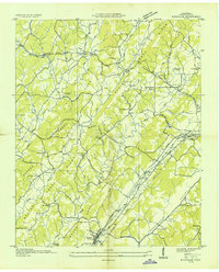 Riceville 1935 topographic map thumbnail