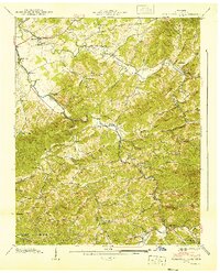 Richardson Cove 1940 topographic map thumbnail