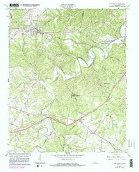 White Bluff 1966 topographic map thumbnail
