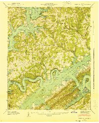 White Hollow 1941 topographic map thumbnail
