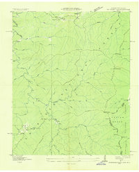 Whiteoak Flats 1933 topographic map thumbnail