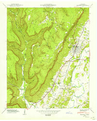 Whitwell 1950 topographic map thumbnail