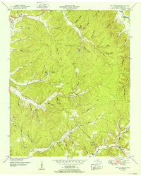 Wolf Pit Ridge 1952 topographic map thumbnail