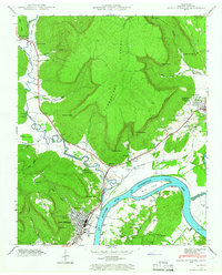 South Pittsburg 1942 topographic map thumbnail