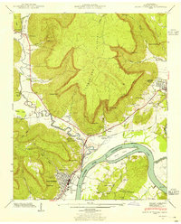 South Pittsburg 1942 topographic map thumbnail
