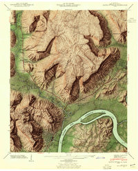 South Pittsburg 1942 topographic map thumbnail