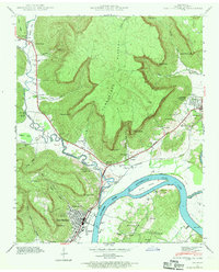 South Pittsburg 1942 topographic map thumbnail
