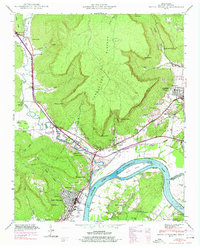 South Pittsburg 1942 topographic map thumbnail