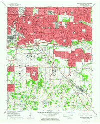 Southeast Memphis 1965 topographic map thumbnail