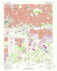 Southeast Memphis 1965 topographic map thumbnail