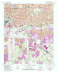 Southeast Memphis 1965 topographic map thumbnail