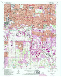 Southeast Memphis 1965 topographic map thumbnail