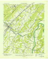 Spring City 1936 topographic map thumbnail