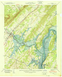 Spring City 1940 topographic map thumbnail