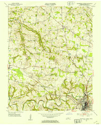 Springfield North 1952 topographic map thumbnail