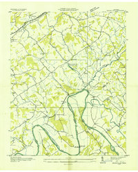 Springvale 1935 topographic map thumbnail
