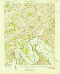 Springvale 1939 topographic map preview