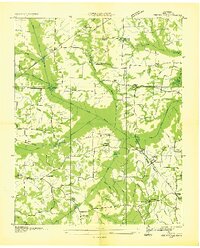 Springville 1936 topographic map thumbnail