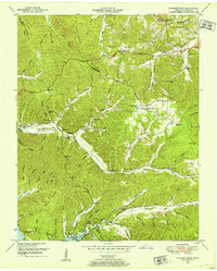 Standing Rock 1950 topographic map thumbnail
