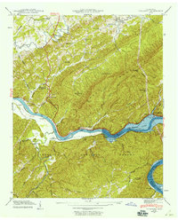 Tallassee 1941 topographic map thumbnail