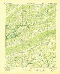 Tate Springs topographic map thumbnail
