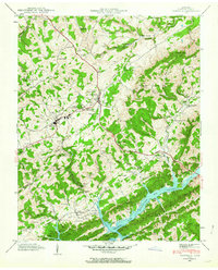 Tazewell 1943 topographic map thumbnail