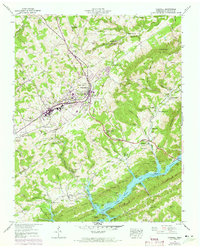 Tazewell 1943 topographic map thumbnail