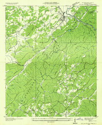 Tellico Plains 1934 topographic map thumbnail