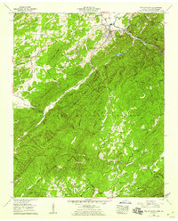 Tellico Plains 1957 topographic map thumbnail