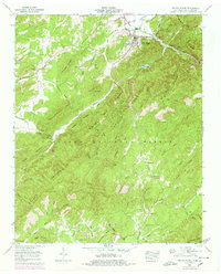 Tellico Plains 1957 topographic map thumbnail