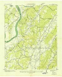 Ten Mile 1936 topographic map thumbnail
