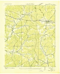 Tennessee City 1936 topographic map thumbnail