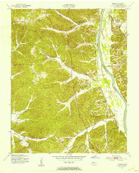 Tharpe 1951 topographic map thumbnail