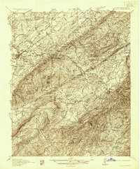 Tellico 1935 topographic map thumbnail