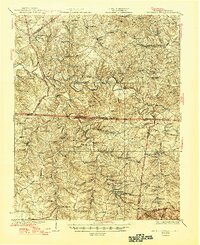 Red Boiling Springs 1931 topographic map thumbnail