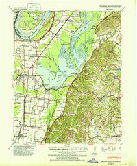 Reelfoot Lake 1939 topographic map thumbnail