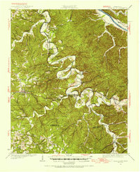 White Bluff 1930 topographic map thumbnail