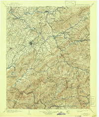 Roan Mountain 1904 topographic map thumbnail
