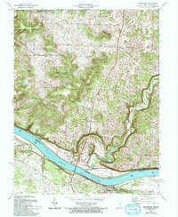 Mauckport 1970 topographic map thumbnail