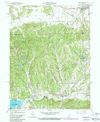 Morgantown 1961 topographic map thumbnail