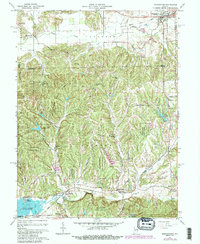 Morgantown 1961 topographic map thumbnail