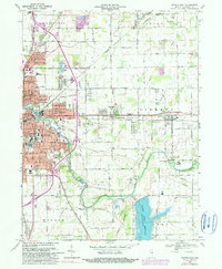 Muncie East 1969 topographic map thumbnail