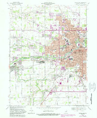 Muncie West 1969 topographic map thumbnail