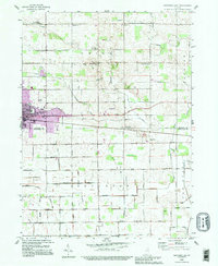Nappanee East 1992 topographic map thumbnail