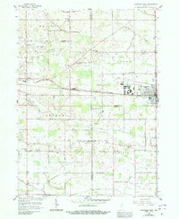 Nappanee West 1958 topographic map thumbnail