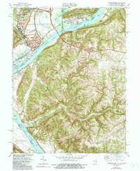 Lawrenceburg 1981 topographic map thumbnail